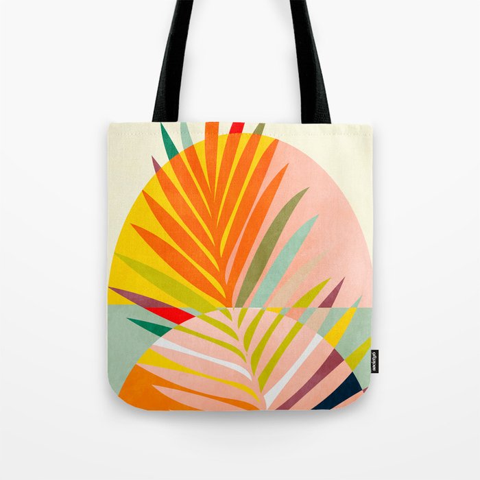 minimal leaf tropical spring Tote Bag Gallery Image 1