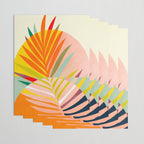 minimal leaf tropical spring Wrapping Paper Gallery Image 3