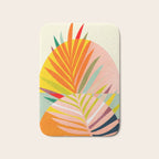 minimal leaf tropical spring Bath Mat Gallery Image 1