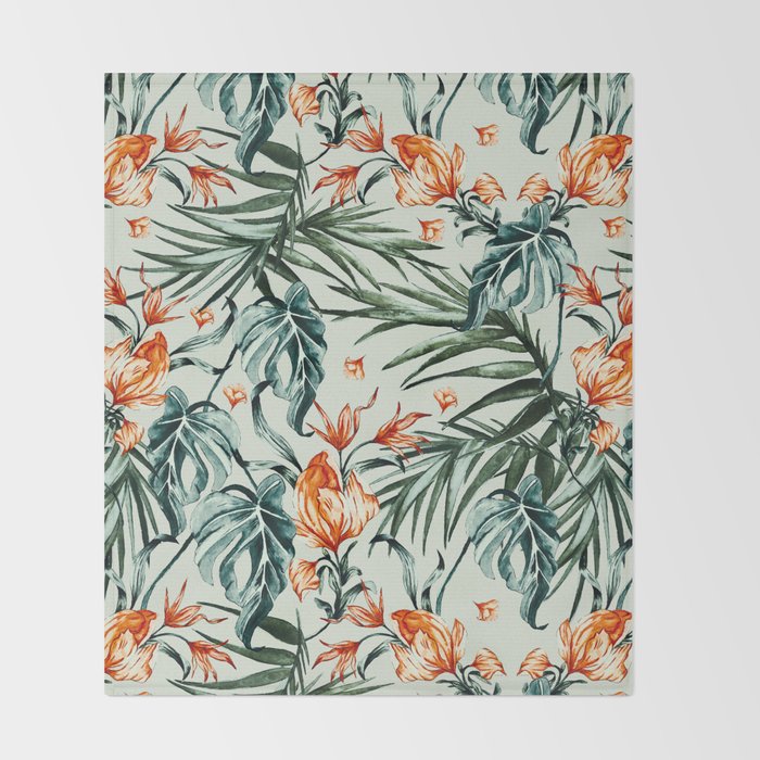 Exotic flower nature-07 Throw Blanket Gallery Image 2
