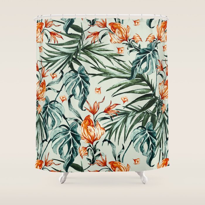 Exotic flower nature-07 Shower Curtain Gallery Image 1