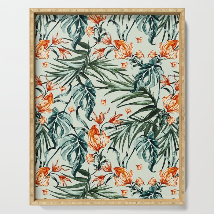 Exotic flower nature-07 Serving Tray Gallery Image 1