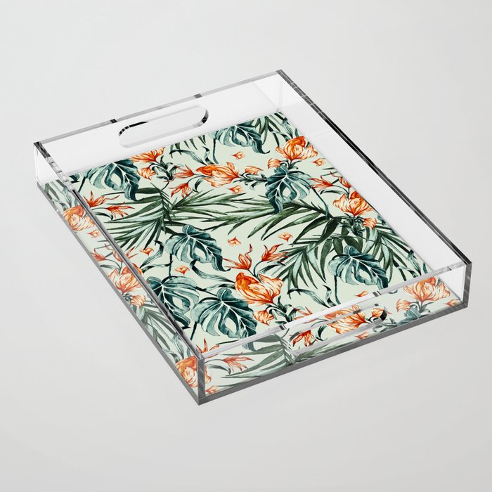 Exotic flower nature-07 Acrylic Tray Gallery Image 1