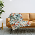 Exotic flower nature-07 Throw Blanket Gallery Image 1