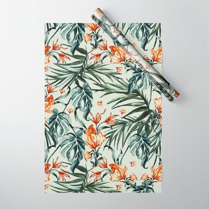 Exotic flower nature-07 Wrapping Paper Gallery Image 1