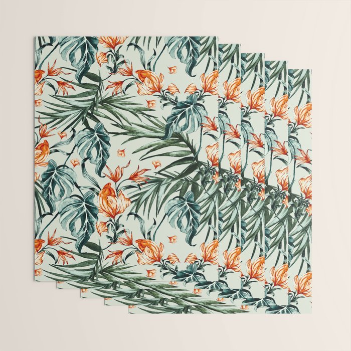 Exotic flower nature-07 Wrapping Paper Gallery Image 3