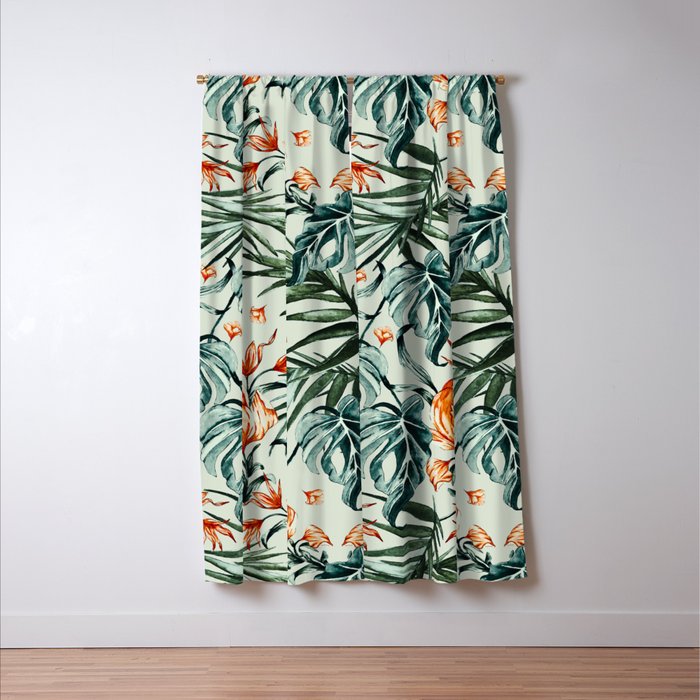 Exotic flower nature-07 Window Curtain Gallery Image 3