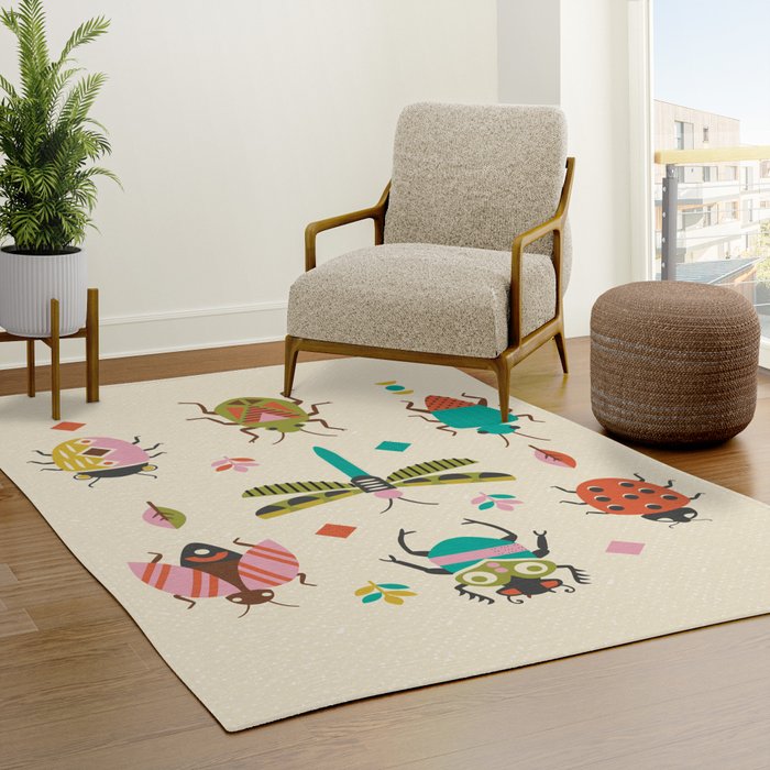Mid century bugs Rug