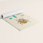 Mid century bugs Yoga Mat Gallery Image 2