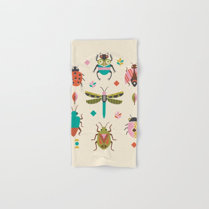 Mid century bugs Bath Towel Gallery Image 1