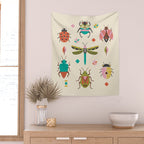 Mid century bugs Wall Tapestry Gallery Image 2