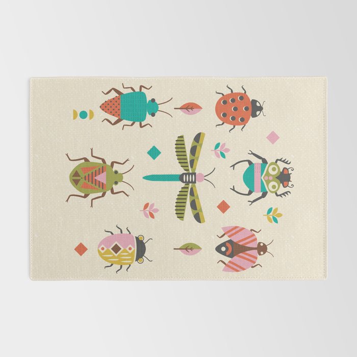 Mid century bugs Rug Gallery Image 2