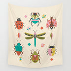 Mid century bugs Wall Tapestry Gallery Image 4