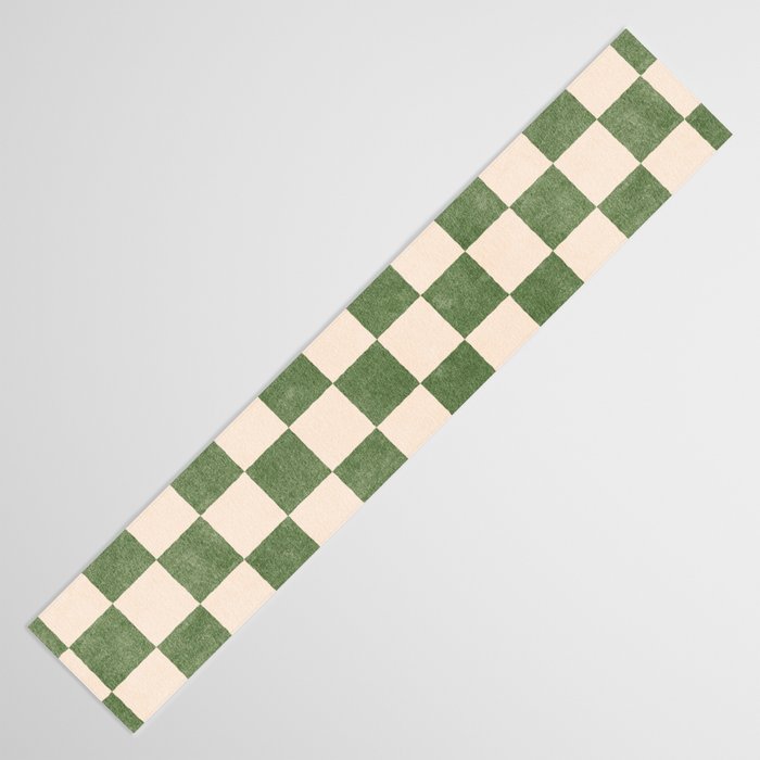 CHECKER - 001 - Olive Table Runner Gallery Image 3