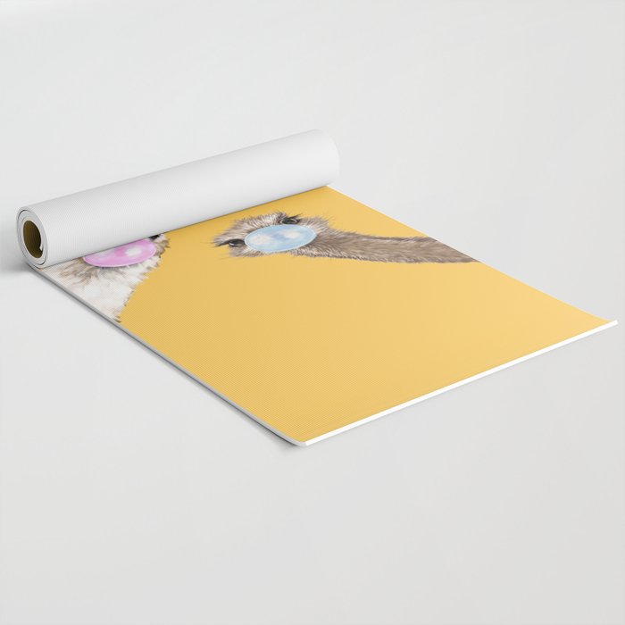 Bubble Gum Gang in Yellow Yoga Mat Gallery Image 2