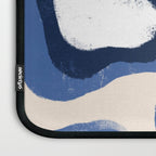Modern Blue White Stains Laptop Sleeve Gallery Image 3