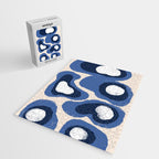 Modern Blue White Stains Jigsaw Puzzle Gallery Image 2