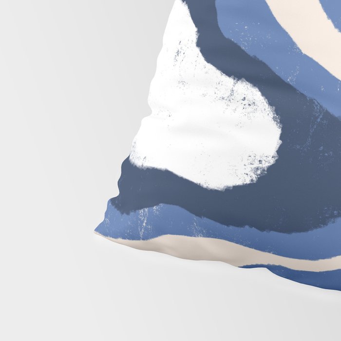 Modern Blue White Stains Pillow Sham Gallery Image 4