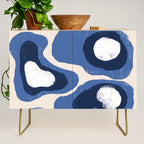 Modern Blue White Stains Credenza Gallery Image 1