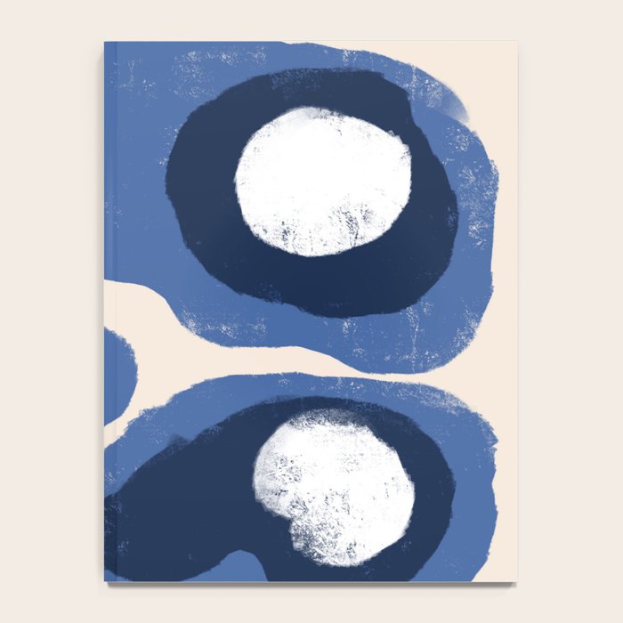 Modern Blue White Stains Notebook Gallery Image 4