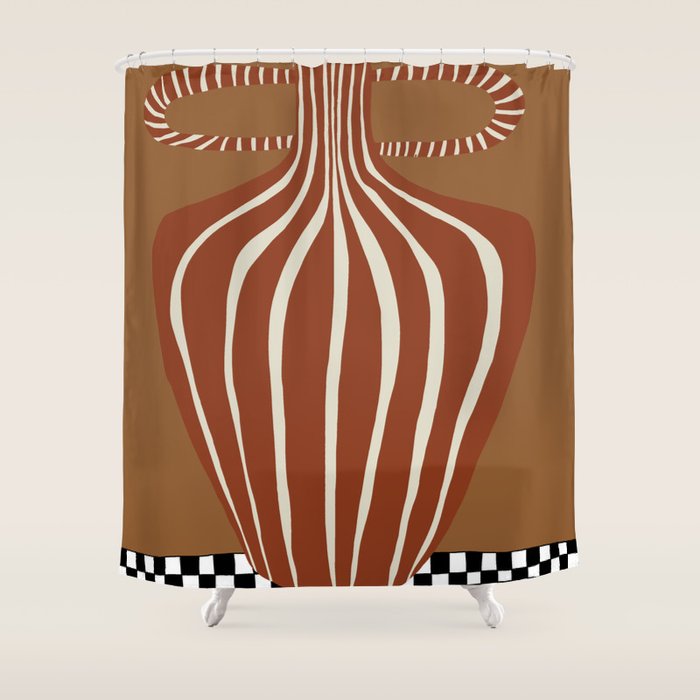 Minimal Pottery 2 Shower Curtain Gallery Image 1