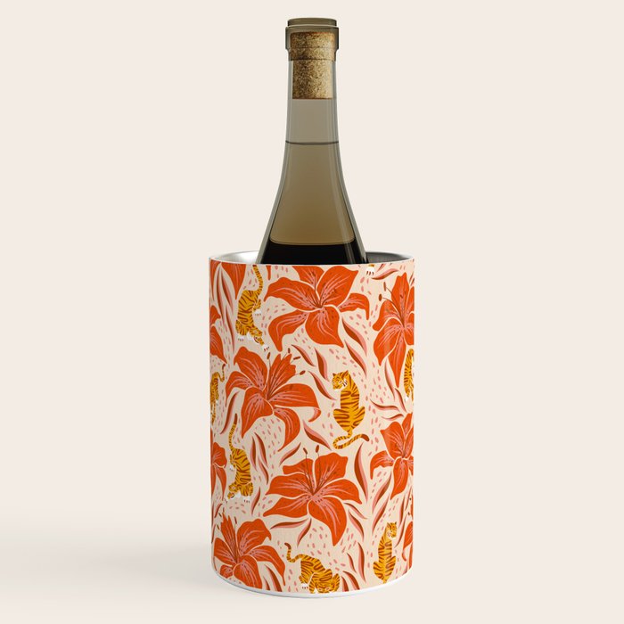 Tigers & Tiger Lilies - Retro Wine Chiller Gallery Image 2
