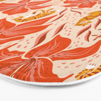 Tigers & Tiger Lilies - Retro Bath Mat Gallery Image 3