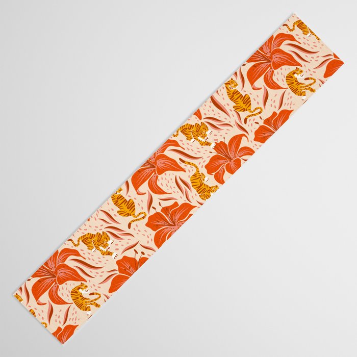 Tigers & Tiger Lilies - Retro Table Runner Gallery Image 3