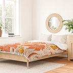 Tigers & Tiger Lilies - Retro Duvet Cover Gallery Image 2