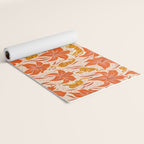 Tigers & Tiger Lilies - Retro Yoga Mat Gallery Image 2
