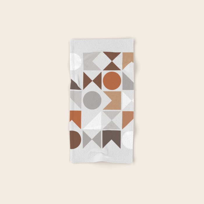 Mid Century Modern Geometric 16 Bath Towel Gallery Image 1