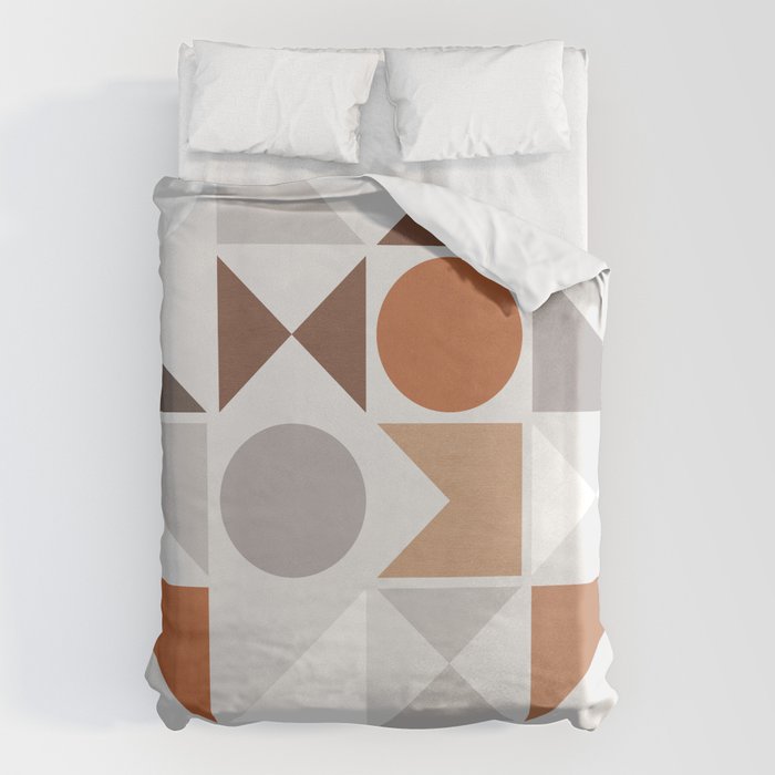 Mid Century Modern Geometric 16 Duvet Cover Gallery Image 6