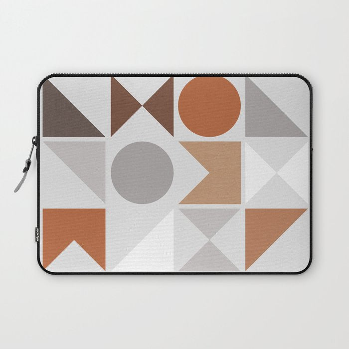 Mid Century Modern Geometric 16 Laptop Sleeve Gallery Image 1