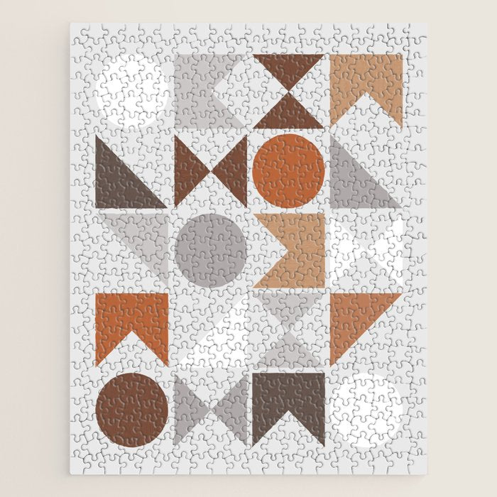 Mid Century Modern Geometric 16 Jigsaw Puzzle Gallery Image 1