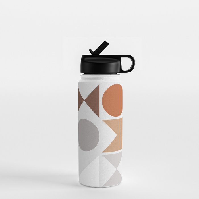 Mid Century Modern Geometric 16 Water Bottle Gallery Image 1