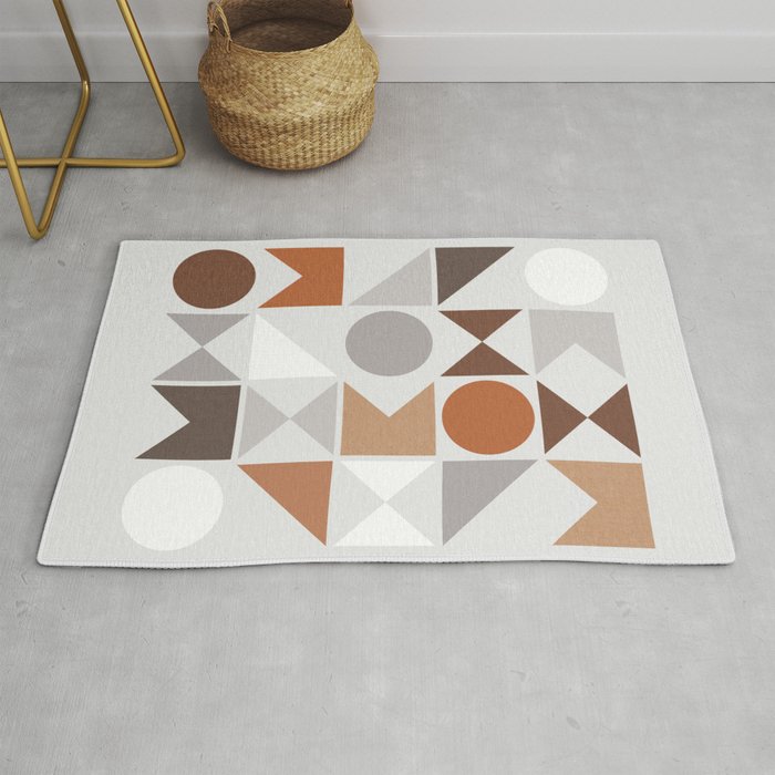 Mid Century Modern Geometric 16 Rug Gallery Image 1