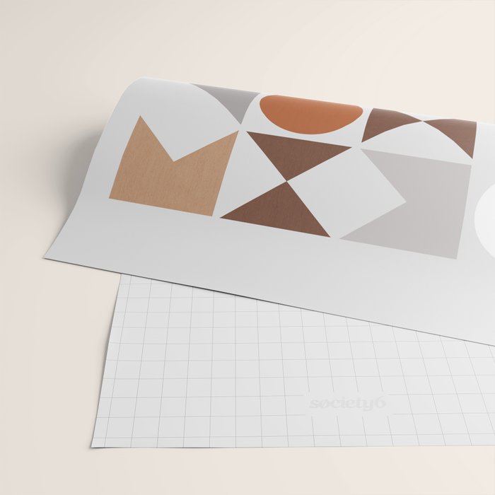 Mid Century Modern Geometric 16 Wrapping Paper Gallery Image 2