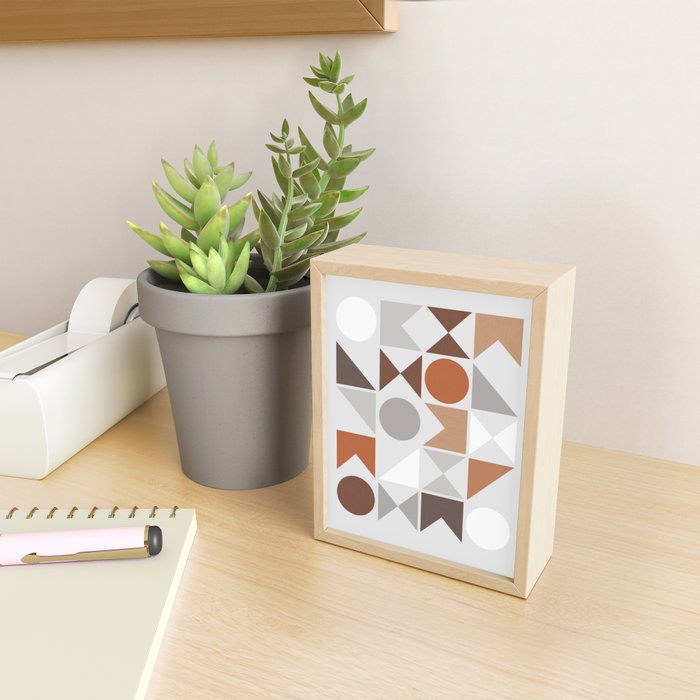 Mid Century Modern Geometric 16 Mini Art Print Gallery Image 2