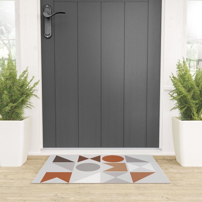 Mid Century Modern Geometric 16 Welcome Mat Gallery Image 3