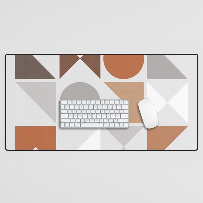 Mid Century Modern Geometric 16 Desk Mat Gallery Image 1