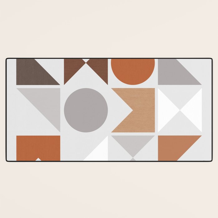 Mid Century Modern Geometric 16 Desk Mat Gallery Image 3