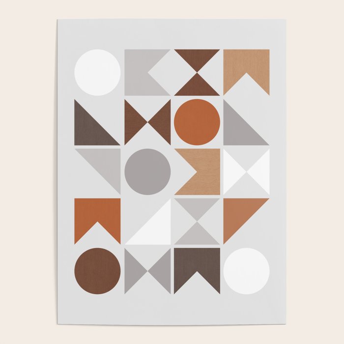 Mid Century Modern Geometric 16 Poster Gallery Image 4