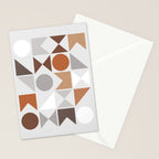 Mid Century Modern Geometric 16 Stationery Card Gallery Image 2
