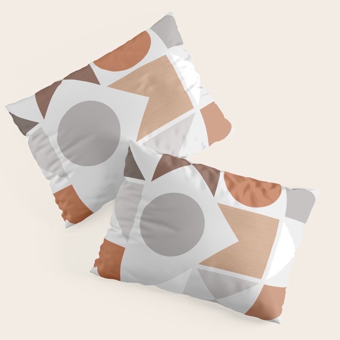 Mid Century Modern Geometric 16 Pillow Sham Gallery Image 3