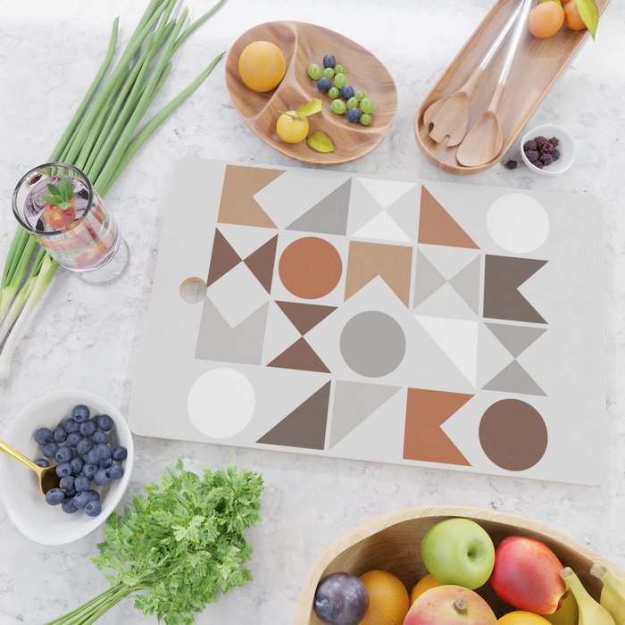 Mid Century Modern Geometric 16 Cutting Board Gallery Image 2