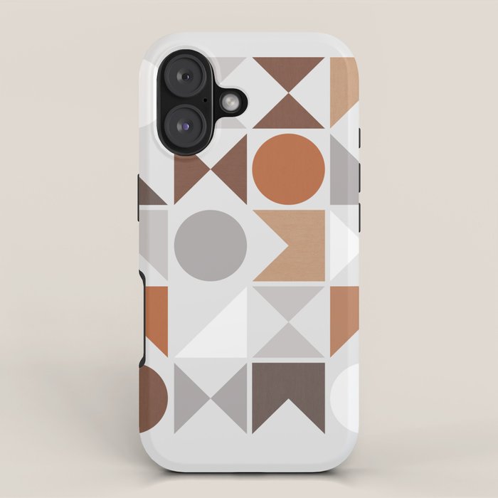 Mid Century Modern Geometric 16 iPhone Case Gallery Image 1