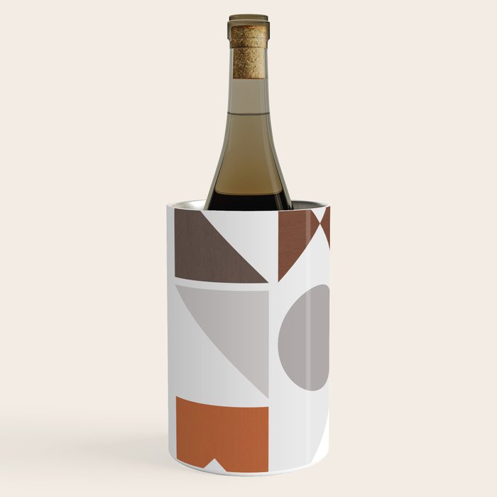 Mid Century Modern Geometric 16 Wine Chiller Gallery Image 2