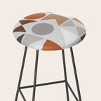 Mid Century Modern Geometric 16 Stool Gallery Image 2