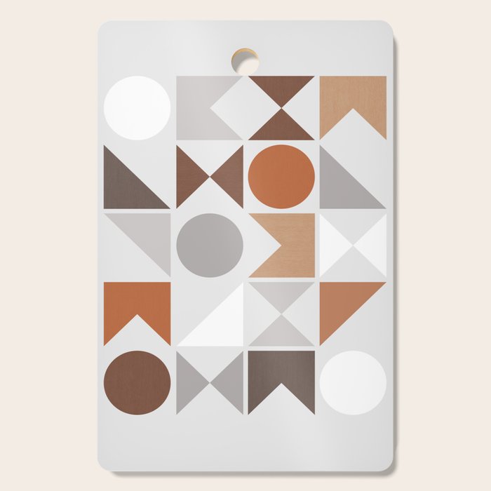 Mid Century Modern Geometric 16 Cutting Board Gallery Image 1