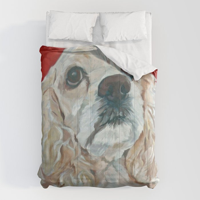 Cocker Spaniel Dog Painting Comforter Gallery Image 6